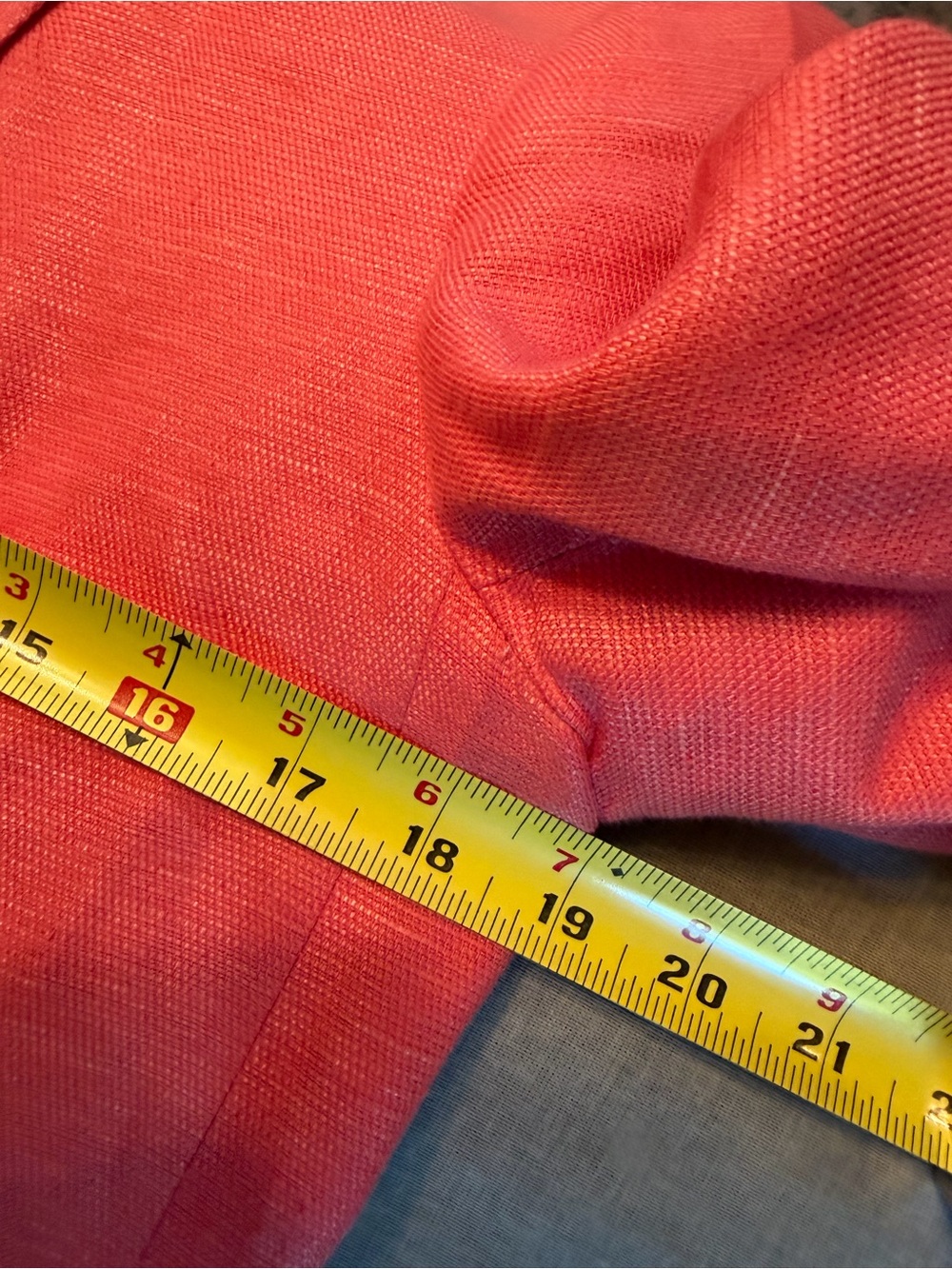 Stella McCartney Coral Pink Linen Blend Blazer Jacket EU 44 Designer Made in Ita - Picture 7 of 7